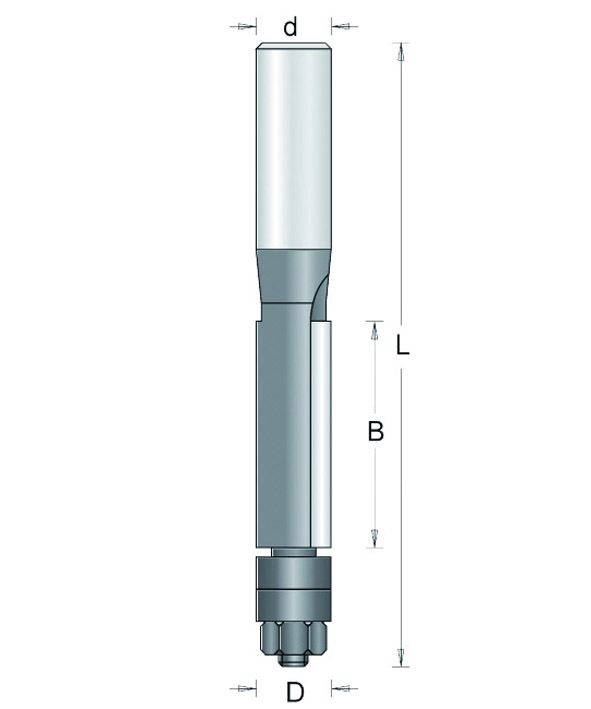 238-12 HM Kantenfrees met dubbel onderlager Z=2